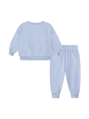 Nike Boys Essentials Fleece Crew Set In Cobalt