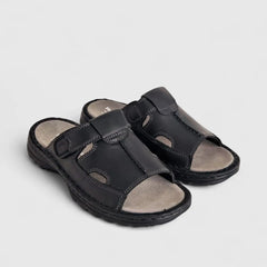 Hush Puppies Mens Big Daddy Sandals In Black