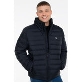 Calvin Klein Mens Nylon Hooded Puffer Jacket In Black