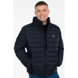 Calvin Klein Mens Nylon Hooded Puffer Jacket In Black