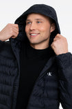 Calvin Klein Mens Nylon Hooded Puffer Jacket