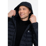 Calvin Klein Mens Nylon Hooded Puffer Jacket