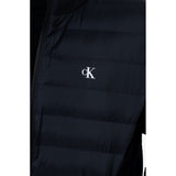 Calvin Klein Mens Nylon Hooded Puffer Jacket In Black