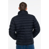 Calvin Klein Mens Nylon Hooded Puffer Jacket In Black