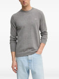 Gant Mens Classic Cotton Crew Neck Sweater In Grey