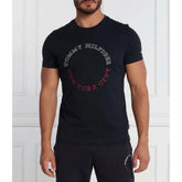 Tommy Hilfiger Mens Monotype Roundle Tee T-Shirts In Navy