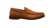 Zergs Mens Topsin Penny Leather Shoes In Tan