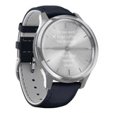 Garmin Unisex Silver Dial Vivomove Watch In Black