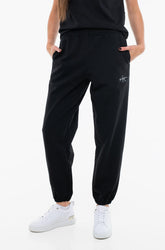 Calvin Klein Unisex Monologo French Terry Jogger In Black
