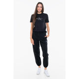 Calvin Klein Unisex Monologo French Terry Jogger In Black