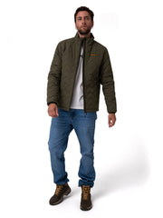 Caterpillar Mediumweight Insulated Quilted Jacket Olive Night