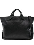 Nº21 Womens Interwoven Raffia Tote Bag In Black