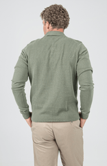 Bensherman Mens Olive Night Knit Sportshirt