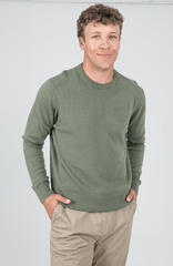 Ben Sherman Knit Crew Neck Olive Night