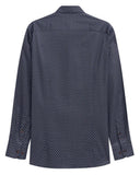 Bugatti Mens Casual Long Sleeve Shirt In Navy