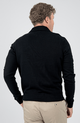 Ben Sherman Black Knit Sportshirt