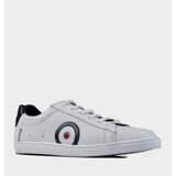 Ben Sherman Mens Target Leather Sneakers In White