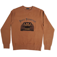 Pure Premium Mens Rico Rust Multi Sweater