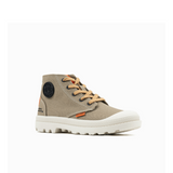 Palladium Boys Pampa Hi Shoes In Duck Green
