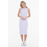 Calvin Klein Mens Monologo Tank Midi Dress In Lilac