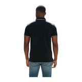 Polo Mens Dm Button Short Sleeves Golfer Black