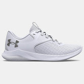 Under Armour Womens Charger Aurora Sneakers In White