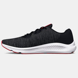 Under Armour Mens Charged Pursuit 3 Twist In Black/White/Red