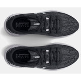 Under Armour Mens Charged Rouge 3 Knit Sneakers In Black/White