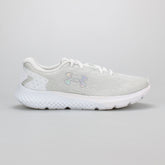 Under Armour Womens Charged Rouge 3 Knit Shoes In White & Grey