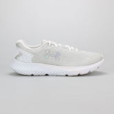 Under Armour Womens Charged Rouge 3 Knit Shoes In White & Grey