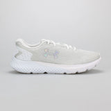 Under Armour Womens Charged Rouge 3 Knit Shoes In White & Grey