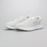 Under Armour Womens Charged Rouge 3 Knit Shoes In White & Grey