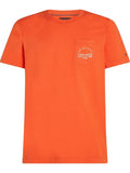 Tommy Hilfiger Arch Pocket Tee T-Shirts In Orange