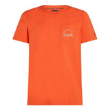 Tommy Hilfiger Arch Pocket Tee T-Shirts In Orange