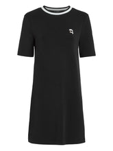 Karl Lagerfeld Womens Ikon Patch Dress In Black