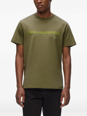 Karl Lagerfeld Mens Essential T-Shirt In Olive