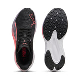 Puma Mens Darter Pro Foam Sneakers In Black/Sunset Glow/Pale Plum