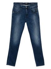 Replay Mens Anbass Jeans In Indigo Blue