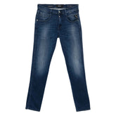 Replay Mens Anbass Jeans In Indigo Blue