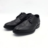 Hush Puppies Mens Alaric Leather Shoes In Black