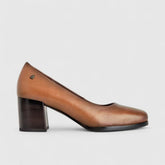 Hush Puppies Ladies Soft Vitalia Heels In Cognac