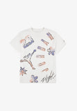 Jordan Girls Throwback T-shirt In White