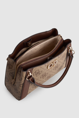 Guess Karnilla Logo Gfriend Satchel Brown