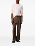 Calvin Klein Mens Cotton Wool Sweater In Off White
