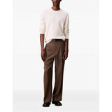 Calvin Klein Mens Cotton Wool Sweater In Off White