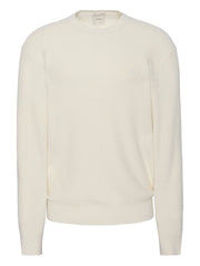Calvin Klein Mens Cotton Wool Sweater In Off White