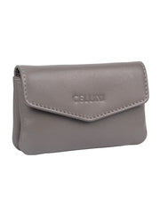Cellini Diva Tuscany Mini Flap Over Purse Grey