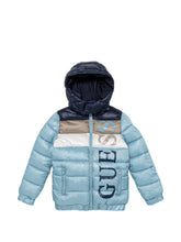 Guess Boys Padded Puffer Jacket In Blue