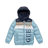 Guess Boys Padded Puffer Jacket In Blue