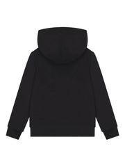 Calvin Klein Unisex Small Monogram Hoodie In Black
